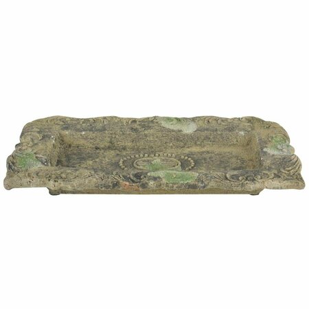 CERRAR Aged Ceramic Moss Plate, Green - Large CE3213378